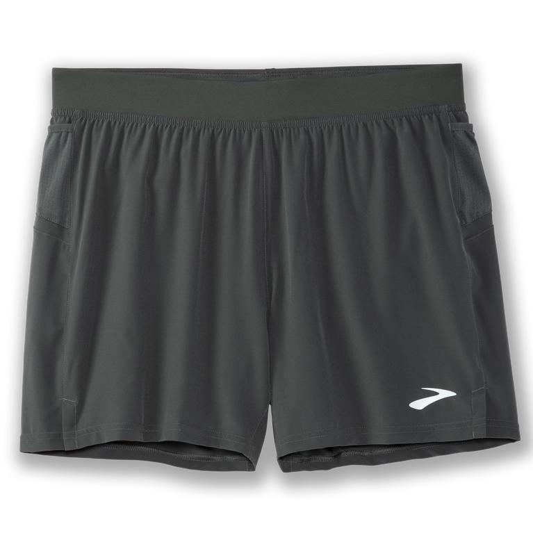 Brooks SHERPA 5 2-IN-1 Running Shorts Mens Sale - Dark Oyster/grey (NTO459026)